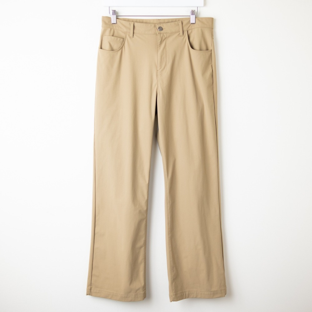 Fabletics The Don 5-Pocket Pant Baggy Fit Mens 31x32 Dark Twill Khaki Golf